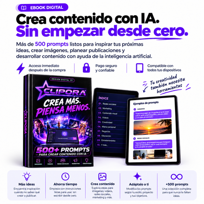 500 prompts para crear videos virales con IA