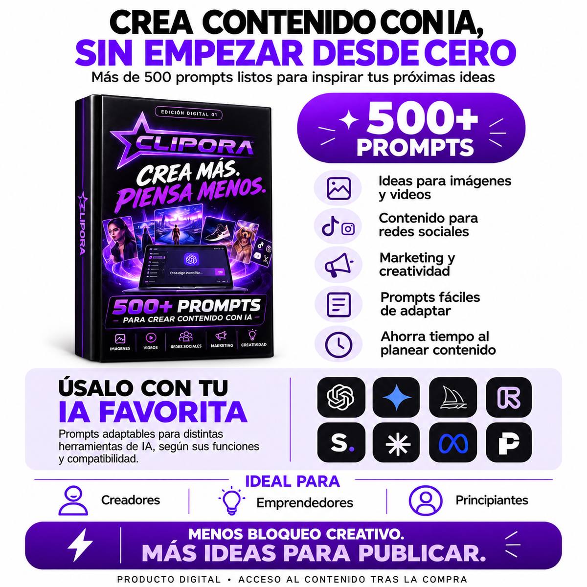 500 prompts para crear videos virales con IA